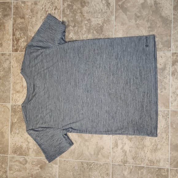 Adidas Boys Grey Size Medium Melange Performance Tee - Picture 2 of 2
